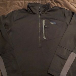 North face quarter zip pull over